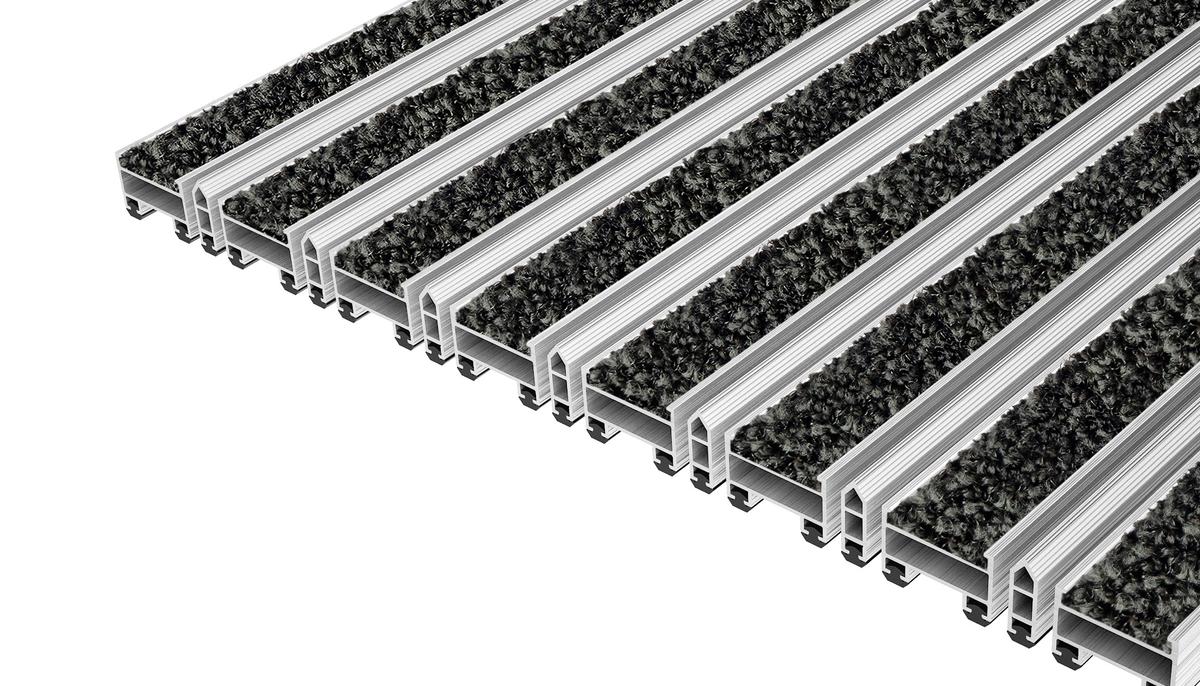 Entrance Mat Top Clean Trend 22 Pulse Insert And Scraper Bar