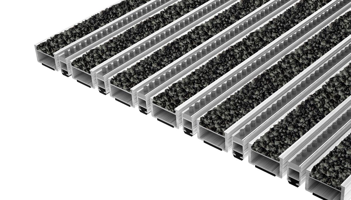 Entrance Mat Top Clean Robust 22 Pulse Insert And Brush Strip