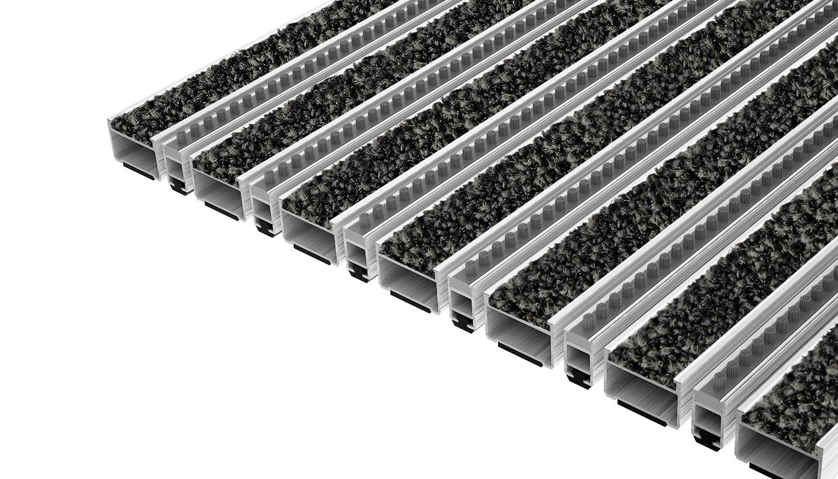 Entrance Mat Top Clean Classic 22 Pulse Pulse Insert And Brush Strip