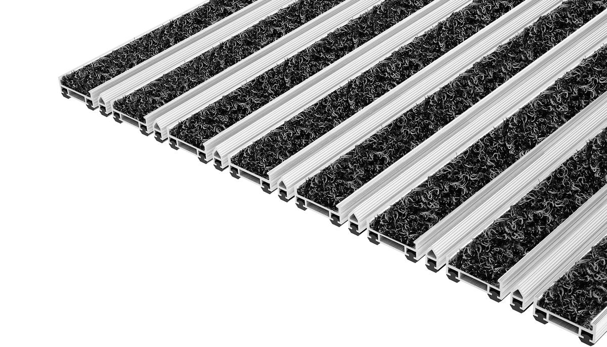 Entrance Mat Top Clean Trend 12 Wave Insert And Scraper Bar